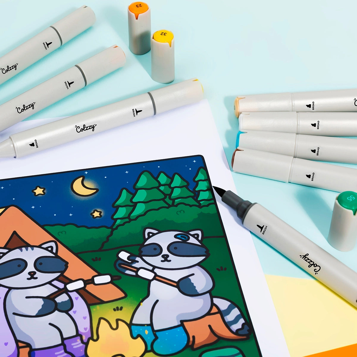 Премиум арт маркери с алкохолно мастило - 128 Цвята